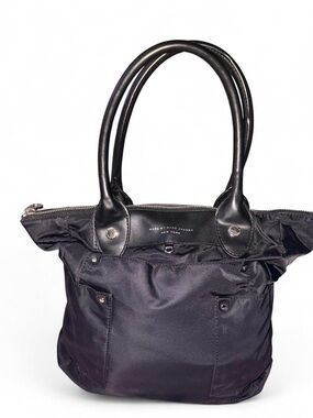 Marc by Marc Jacobs Black Nylon Tote with Leather Trim